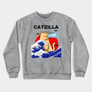 The Great Catzilla Japanese Crewneck Sweatshirt